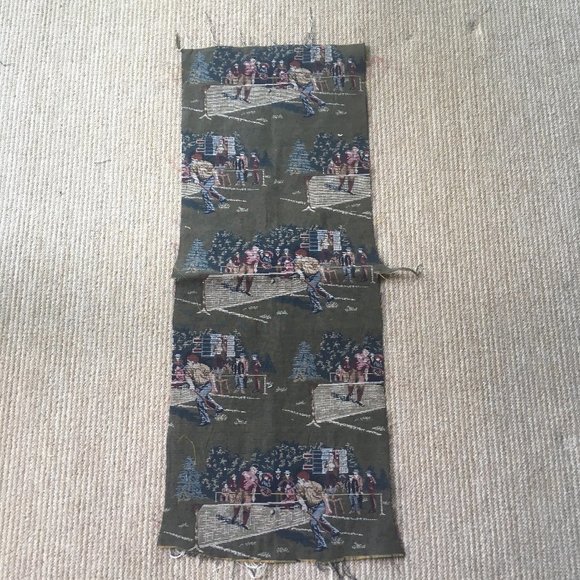 Tapestry Fabric.Tennis Theme. 33x13 - Picture 2 of 8